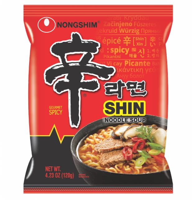 Pinstar Premium Shin Ramyun Classic broth highlighting bold, savory notes