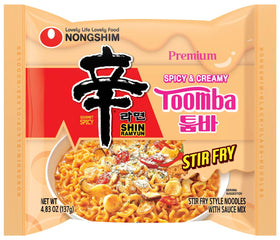 Pinstar Premium Shin Ramyun Red image emphasizing extra fiery spice