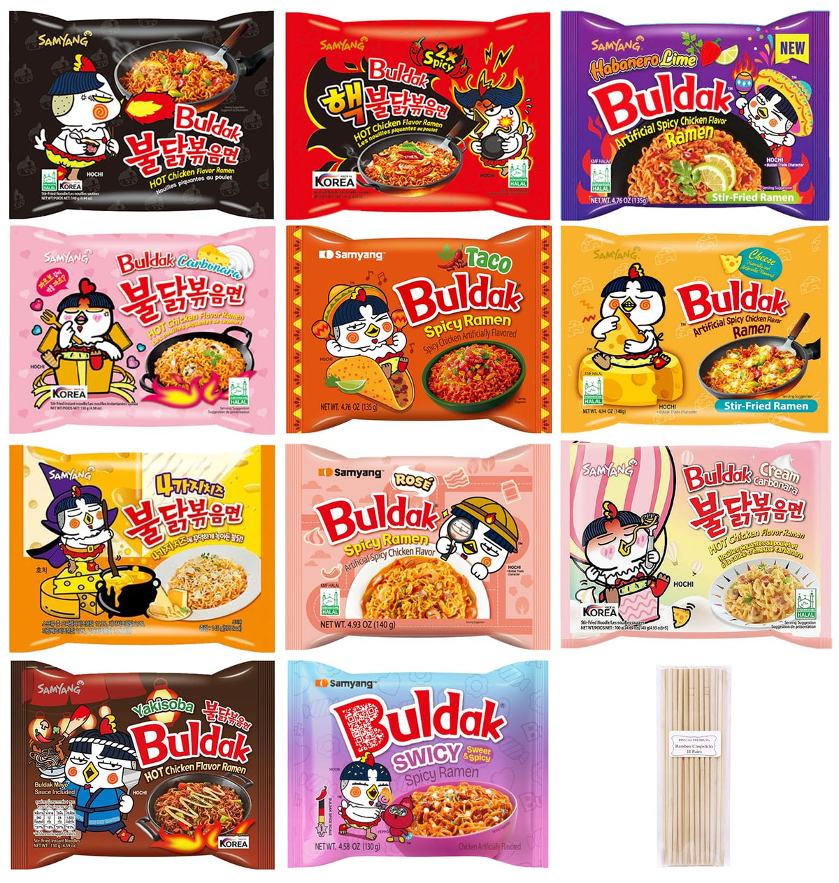 Pinstar Premium Samyang Original ramen for quick, bold meals.
