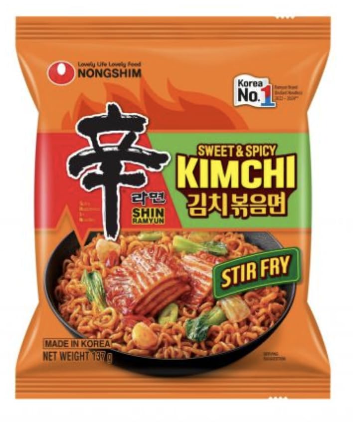 Pinstar Premium Shin Ramyun Stir Fry with a spicy, saucy finish