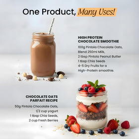 Pintola Oats Dark Chocolate snack bowl with simple bite-sized servings.