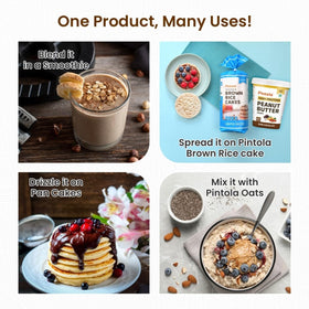 Pintola Peanut Butter swirled into a smoothie for a tasty energy boost.