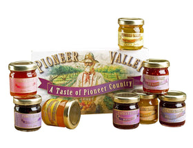 Pioneer Valley boxed jam set ready for gifting and tasting.