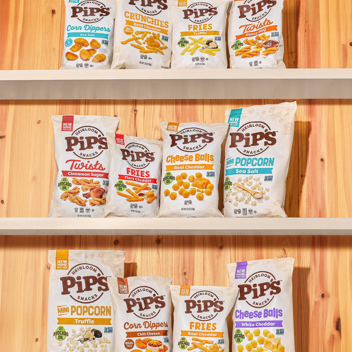 Pipcorn seed oil-free label supports lighter snacking.