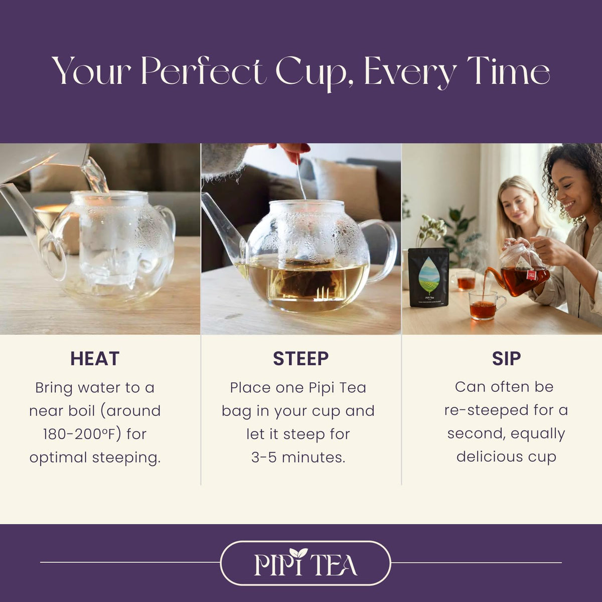 PiPi Tea digestion-friendly brew for gentle bloating relief