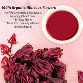 Hot brew of Pipi Tea hibiscus for a bright, caffeine-free cup.
