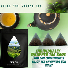 High-mountain Oolong leaves from Pipi Tea conveying bright aroma and freshness