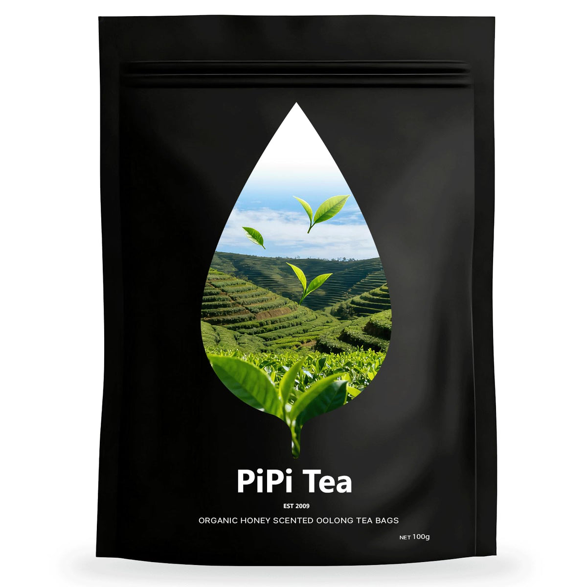 Pipi Tea Oolong leaves harvested from high-altitude gardens for premium flavor and balanced moments.