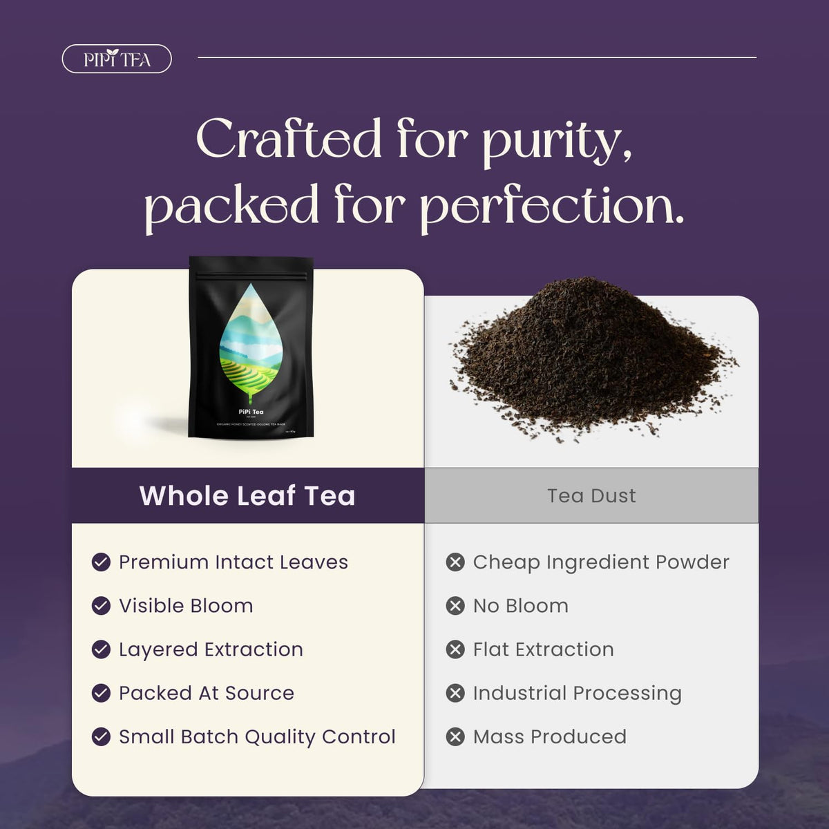 PiPi Tea throat-coat warmth imagery with steaming cup