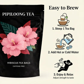 PiPiloong Hibiscus Tea steep and pour for amber infusion