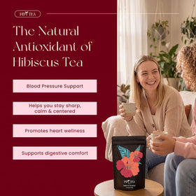 PiPi Tea Hibiscus Dried Flowers highlight pure organic petals for aroma