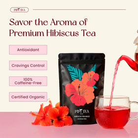 PiPi Tea Hibiscus Tea Brew demonstrates hot or iced versatility