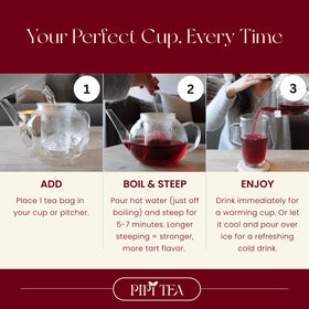 PiPi Tea Organic Packaging preserves aroma and freshness