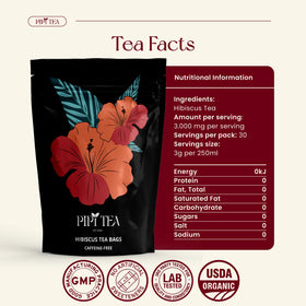 PiPi Tea Premium Quality badge reflects trusted, fresh flavor