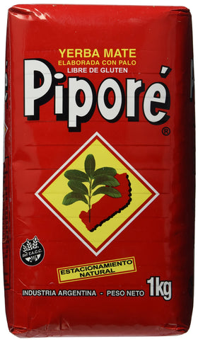 Pipore Yerba Mate Regular bag, 2.2 lb, ideal for daily hot or iced mate brewing.