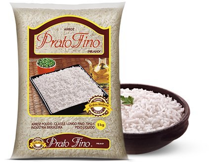 Pirahy Prato Fino white rice 10 lb pack, long grains for fluffy, everyday meals.