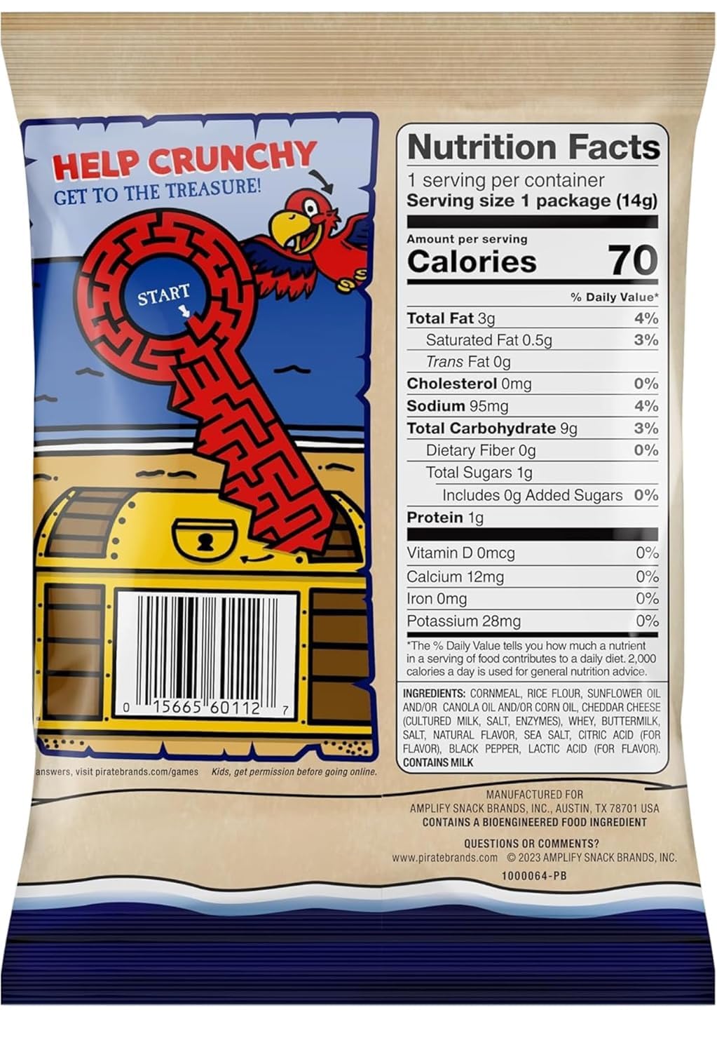 Generic Pirate Booty served in a bowl for eye-catching snacking