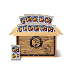 Pirate's Booty aged white cheddar packaging highlighting a gluten-free kids snack.