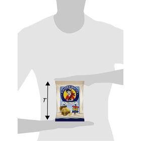 Pirate's Booty crunchy texture bite highlights light, baked puffs with real cheese.