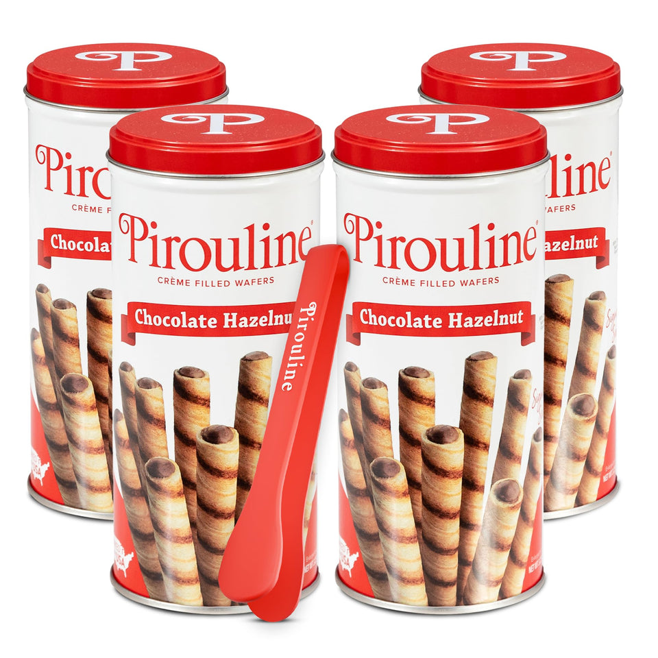 Pirouline chocolate hazelnut wafers pack showcases premium flavor for quick snacks