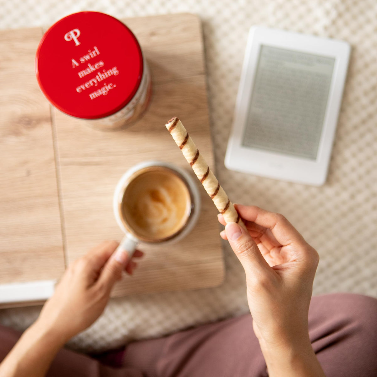 Pirouline rolled wafers tin four-pack for sharing at gatherings