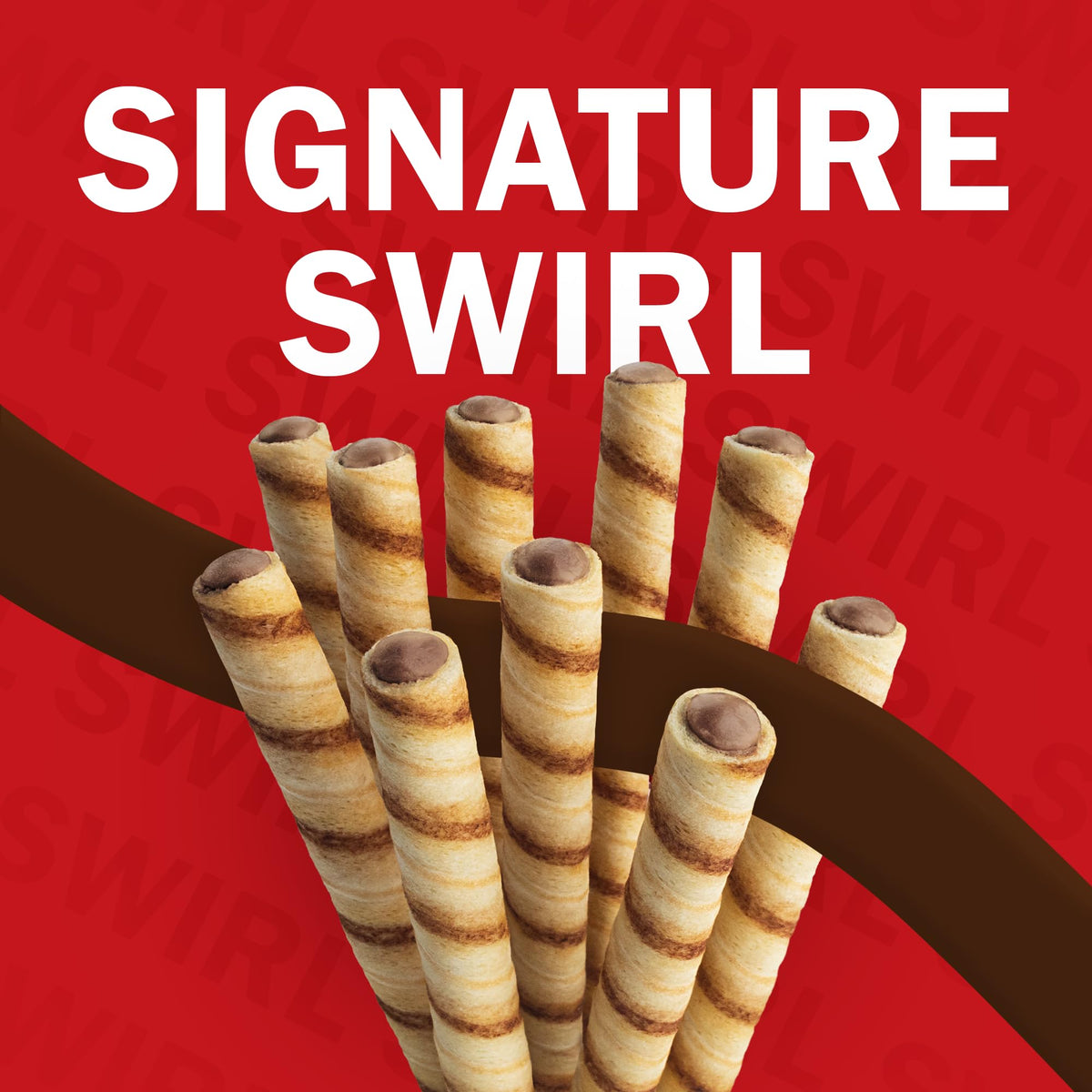 Pirouline signature swirl wafers with iconic design