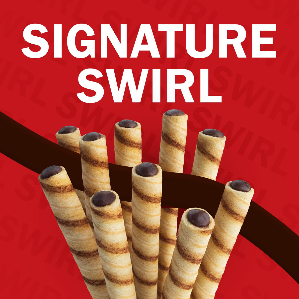 Pirouline signature swirl wafers show authentic craftsmanship for elegant presentation.