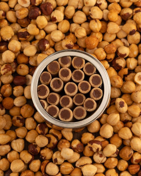 Pirucream wafers enjoyed with coffee or tea breaks