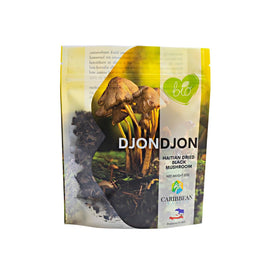 Pisa Haitian Djon Djon mushroom packaging shows authentic Caribbean product.