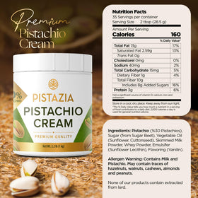 Pistazia Pistachio Butter scoop highlights smooth spread for baking