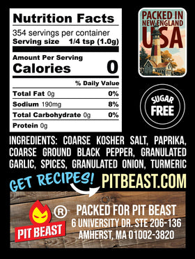 Pit Beast New England BBQ Rub packaging box ready for gifting or restocking