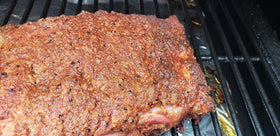 Pit Beast New England BBQ Rub pork ribs shot with smoky, mouthwatering coating