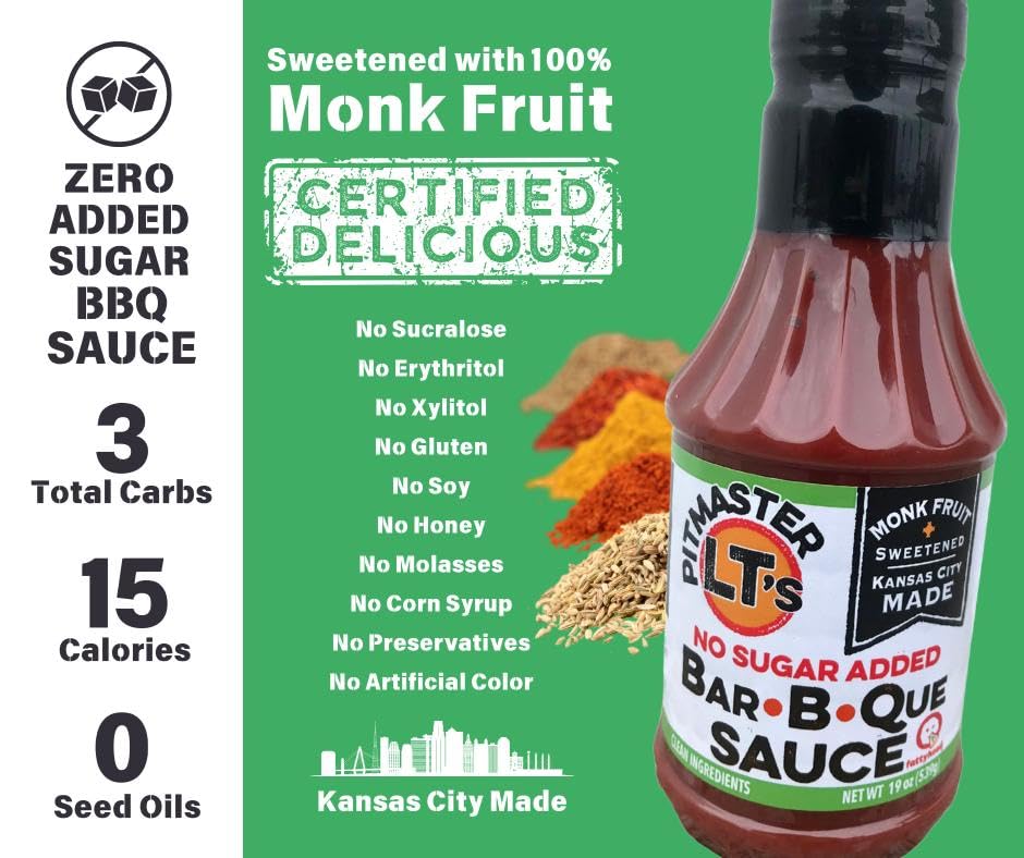 Pitmaster LT's sauce served with low-carb pizza for keto-friendly flavor.