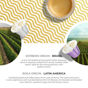 Piu Bello Blend capsule combines harmony and aroma in each cup.