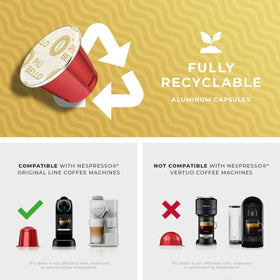 PIU BELLO Espresso Estremo pod for a strong finish