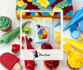 Pixie Dust blue powder jar for playful cookie icing colors.