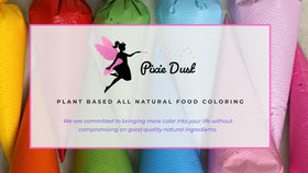 Pixie Dust pastel color set shown in jars for decorating.