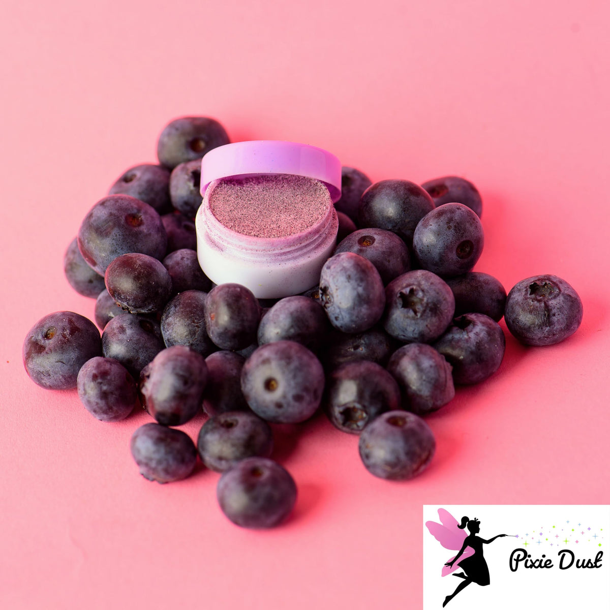 Pixie Dust powder dissolves easily in water for liquids.