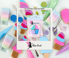 Pixie Dust purple pastel powder adds delicate frosting accents.