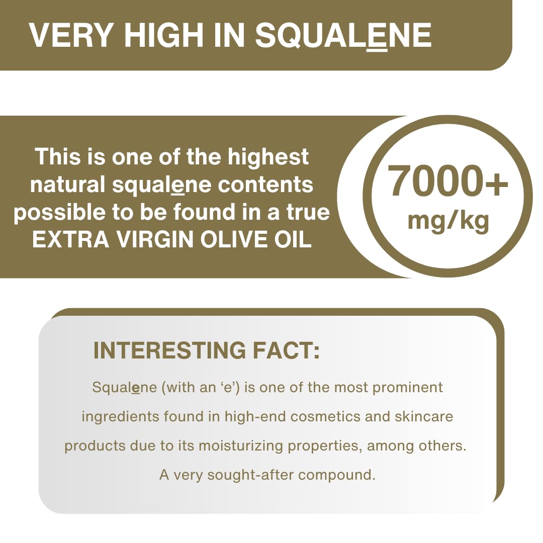 Ancient Olympia origin tag on bottle emphasizes true single-origin Greek EVOO