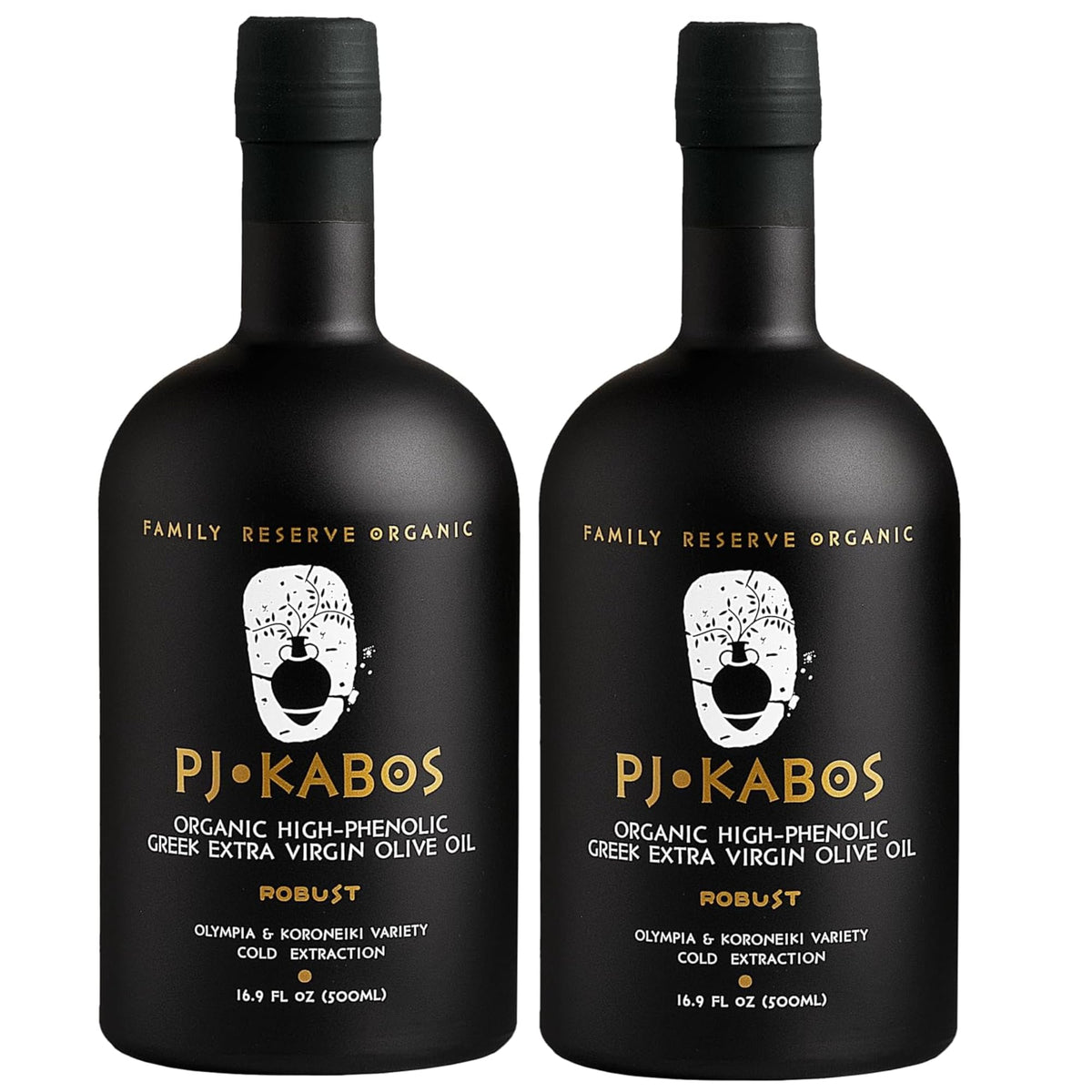 P.J. KABOS Fresh Harvest bottle for premium Greek EVOO dressings