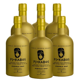 PJ KABOS harvest 2025 olive oil bottle with premium Greek EVOO