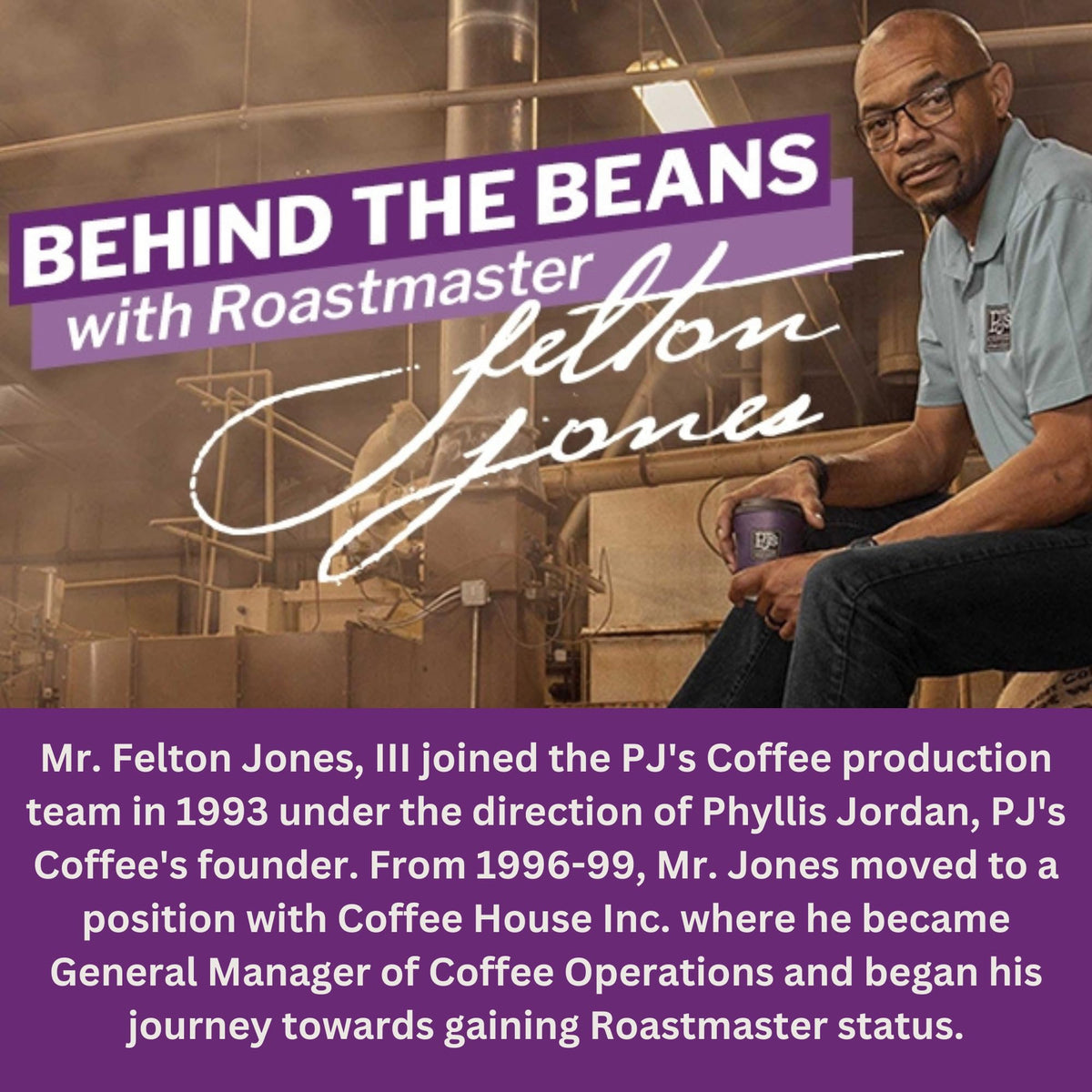 PJ's Coffee Southern Pecan packaging conveys quality and freshness