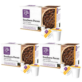 PJ's Coffee Southern Pecan single-serve cup pack for quick mornings