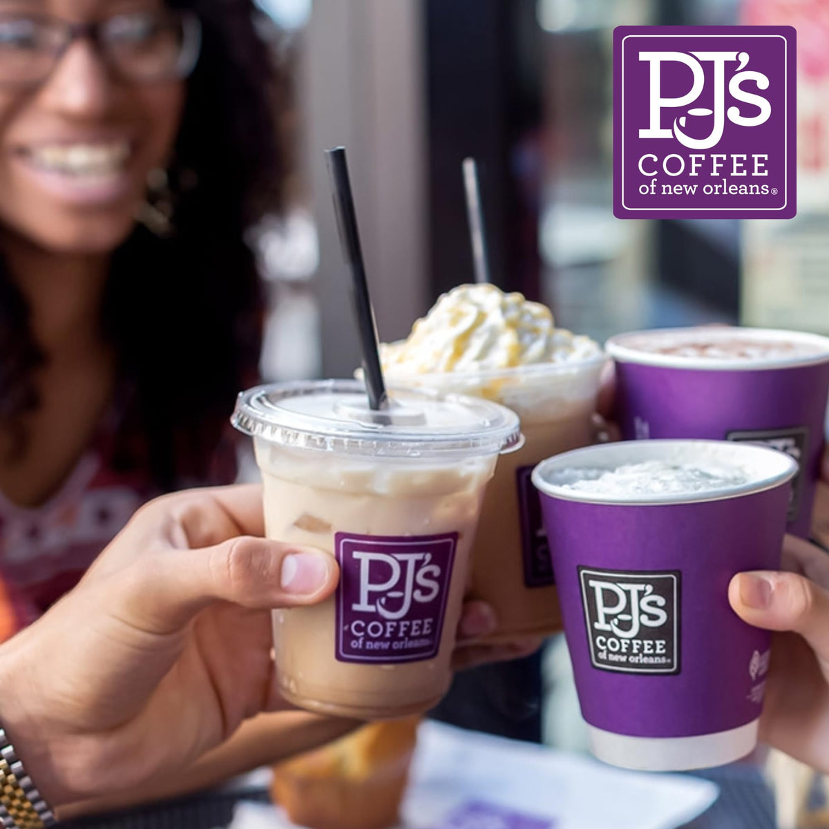 PJ's Coffee Southern Pecan cup ready for a cozy morning