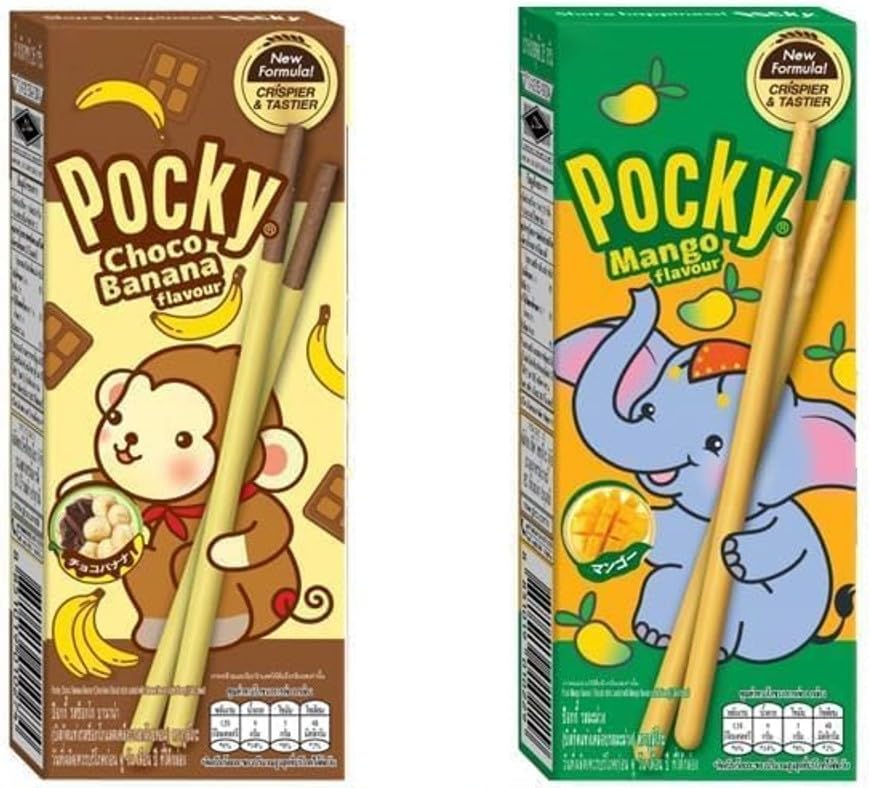 Planet Allstars Pocky Choco Banana box—banana note with chocolate coating, kid-friendly.
