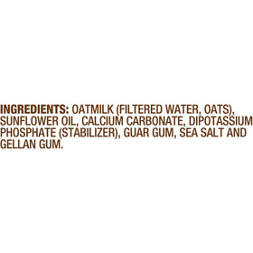Nutrition panel on Planet Oat Oatmilk highlights 2 g protein and soluble fiber