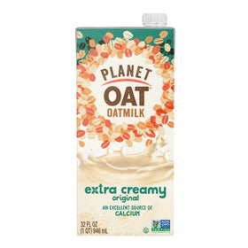 Planet Oat Oatmilk poured over cereal for a smooth breakfast
