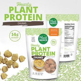 Plant Basics chunks as sandwich filling for vegan lunches