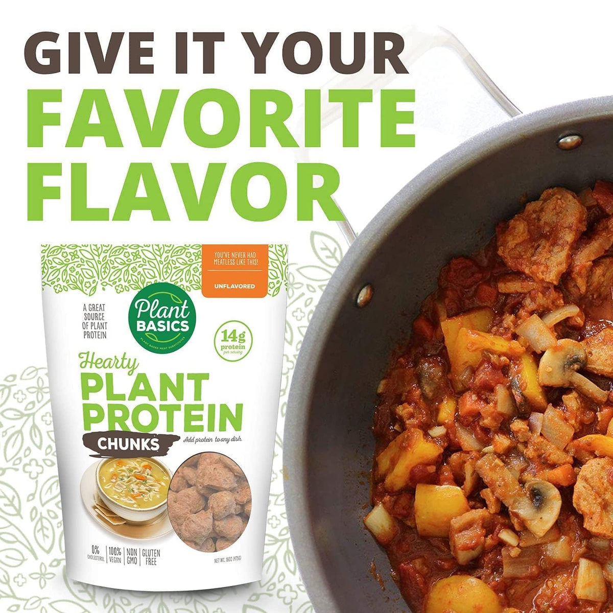 Plant Basics chili-ready vegan protein adds heartiness to bowls